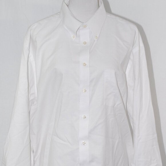17” Neck EUC Regular Fit 18 34-35 Stafford Mens Wrinkle Free Oxford White Party - Picture 1 of 6